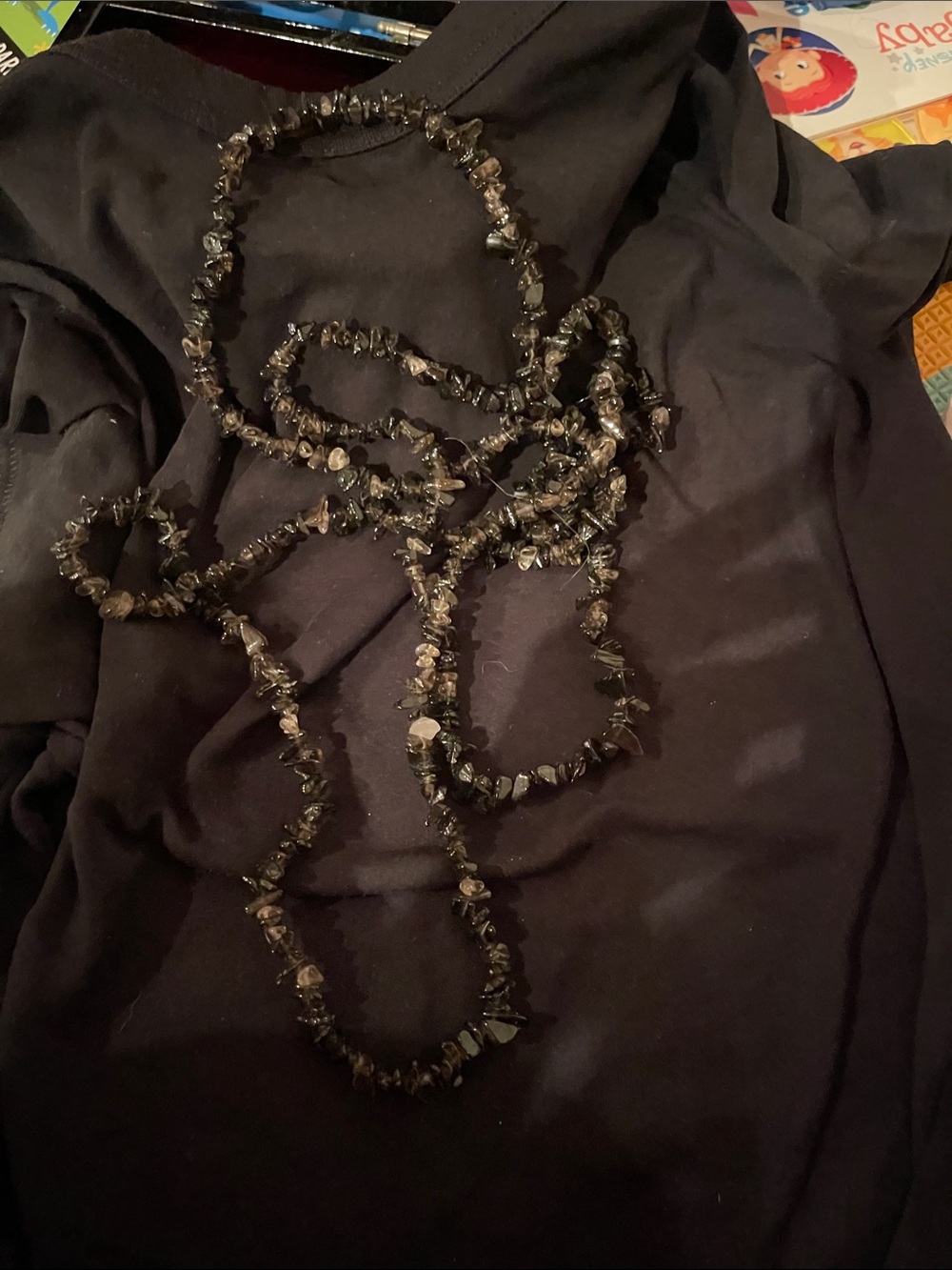 Smokey quartz long necklace